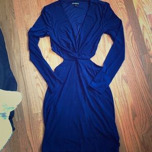 Sexy, Navy Express Dress with Cut Outs